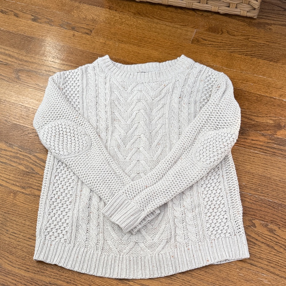 BDG Cream Cable Knit Sweater